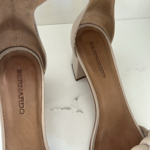 Bernardo Bethany Ankle Strap Braided Leather Block Heels Womens Size 9 - Picture 10 of 16